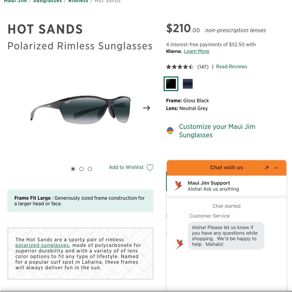 Maui Jim Hot Sand Sunglasses